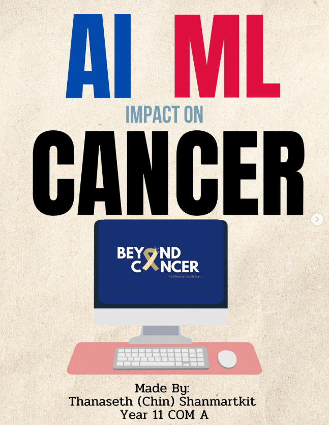 Literature review poster on AI and ML impact on cancer